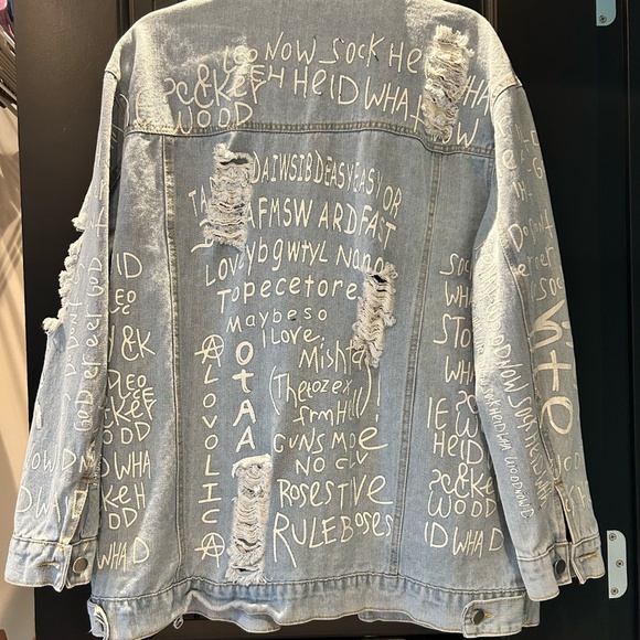 light-wash denim jacket - Picture 2 of 2